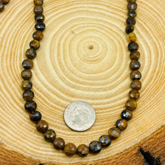 6mm Flat Coin Cut Tiger Eye