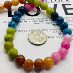 8mm Round Dyed Jade