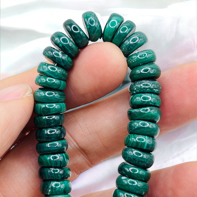 10x4mm Disc Malachite