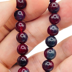 8mm Round Dyed Jade