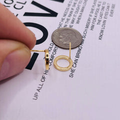 10mm Designer Earring 18K Gold Plated