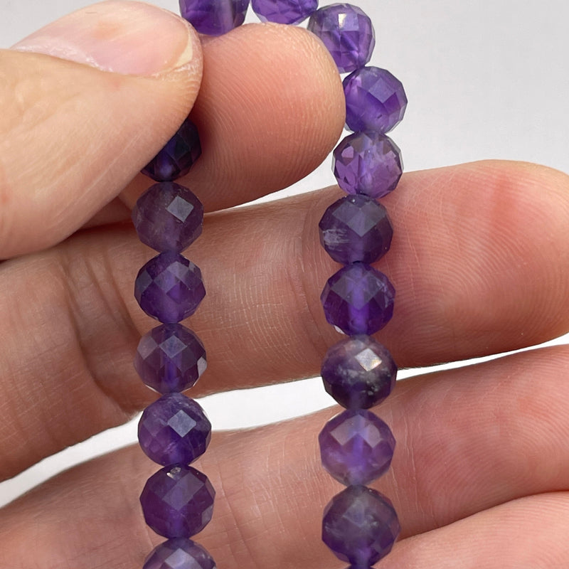 7mm Round Cut Amethyst