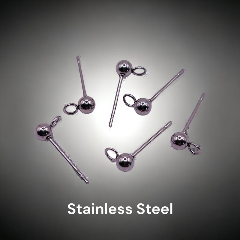 3mm Earstud Stainless Steel