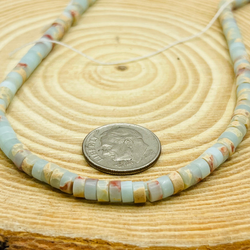 4x2mm Disc Dyed Agate