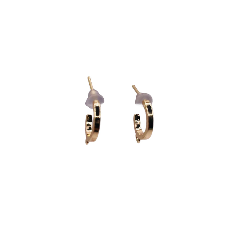 14mm Designer Earring 18K Gold Plated