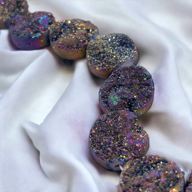 16mm Coin Druzy