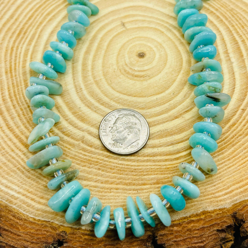 Amazonite Center Drilled