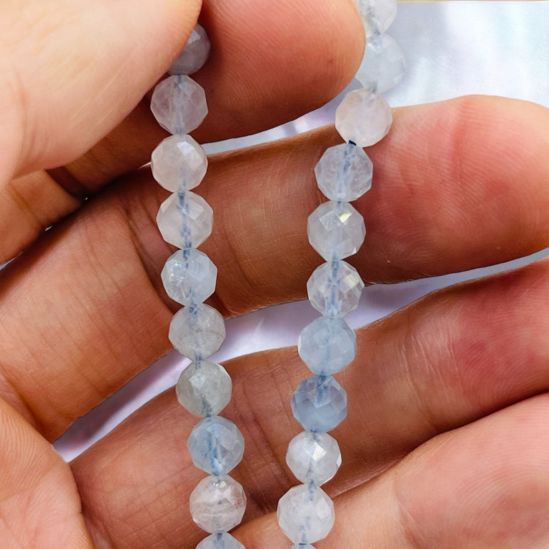 6mm Round Cut Aquamarine