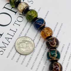 12mm Round Lampwork Handmade