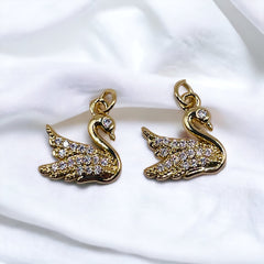 12x12mm Swan Charms