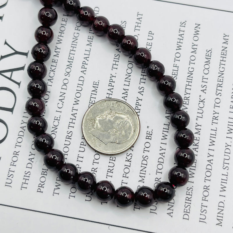 Garnet Round 6mm