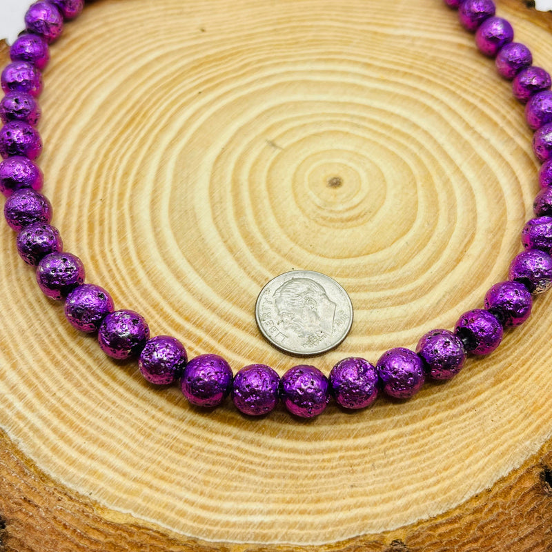 8mm Metal Lava Purple Light