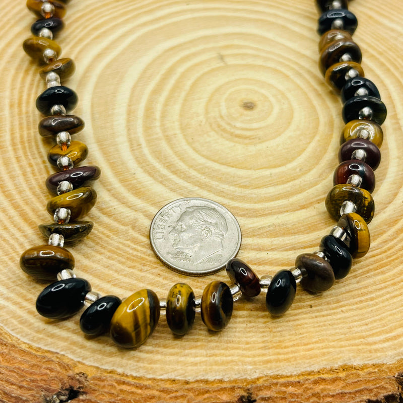 Tiger Eye Center Drilled