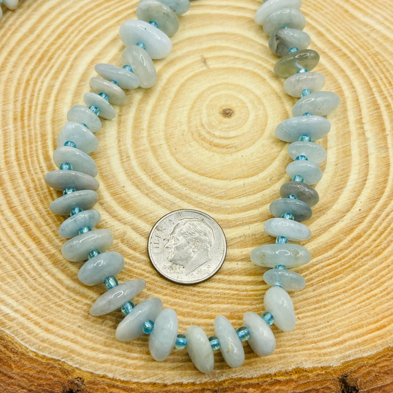 Aquamarine Center Drilled