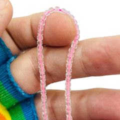 3mm Cube Madagascar Rose Quartz