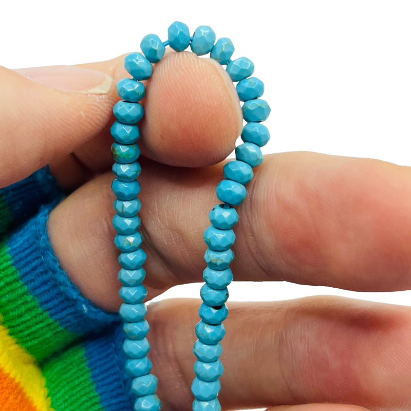 4mm Roundel Cut Howlite