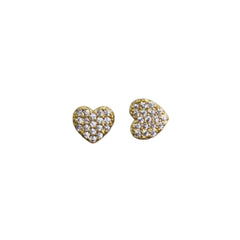 8x7mm Rhinestones Charm Heart