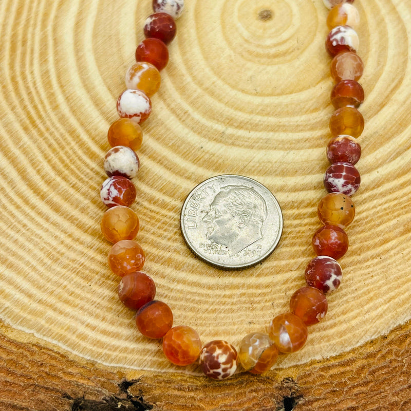 6mm Round Matt Agate