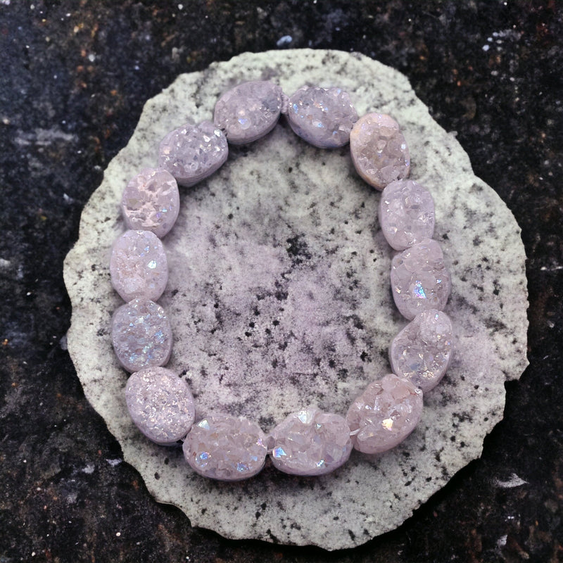 14x10mm Oval Druzy