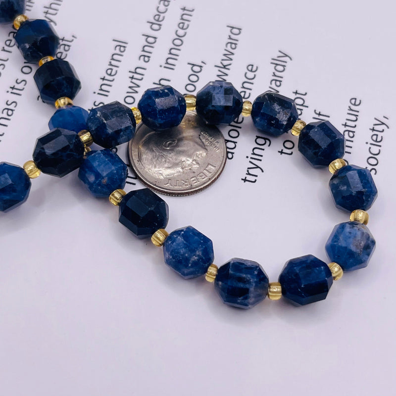 8mm Lantern Cut Sodalite