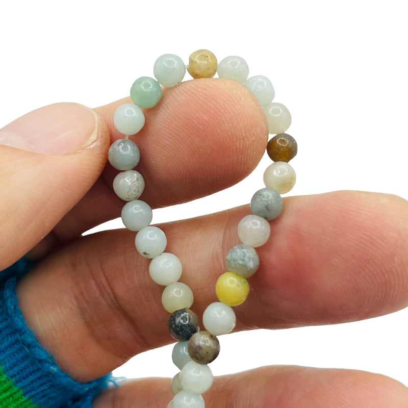 4mm Round Amazonite