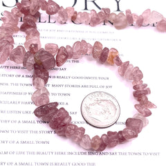 8x5mm Strawberry Quartz Chips