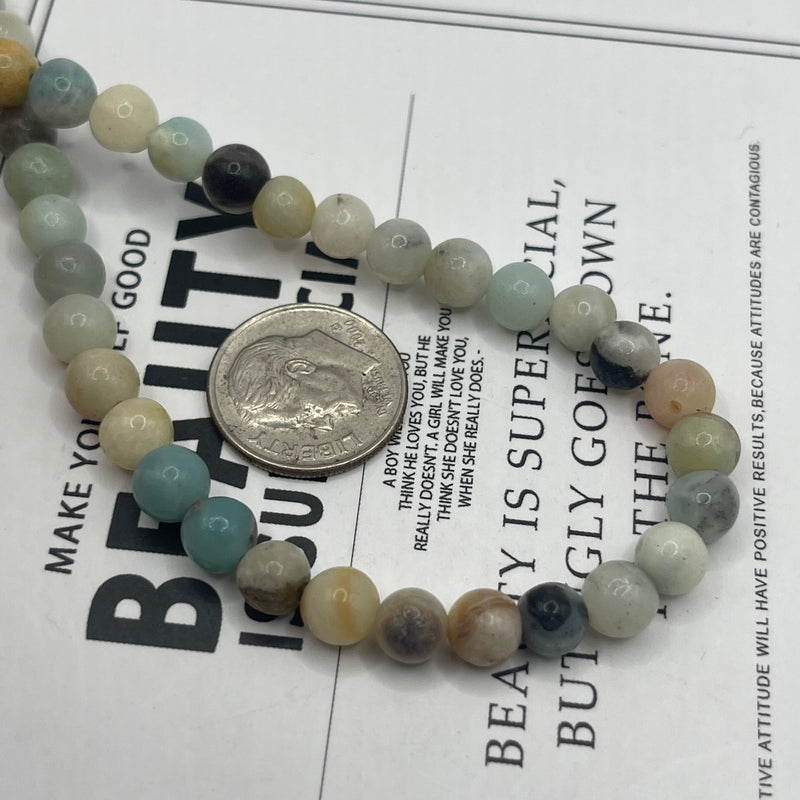 6mm Round Amazonite