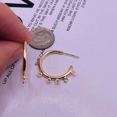 25mm Designer Earring 18K Gold Plated