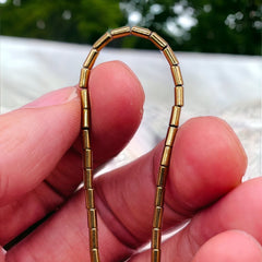 4x2mm Tube Hematite Gold