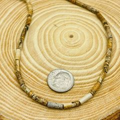 10x3mm Round Tube Picture Jasper