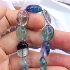 16x12mm Flat Oval Fluorite