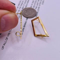 25mm Designer Earring 18K Gold Plated