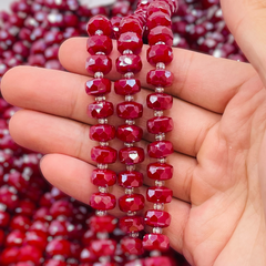 10x6mm Cylinder Cut Ruby Jade