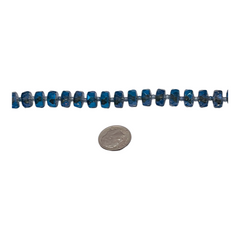 10x6mm Cylinder Cut Mexican Blue