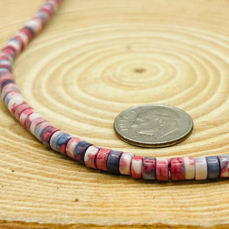 4x2mm Disc Dyed Agate