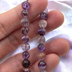 8mm Round Amethyst Phantom