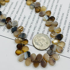 Botswana Agate Heart Cut 8x5mm