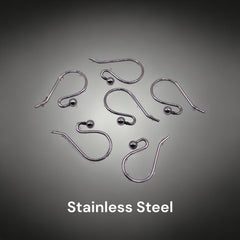 14mm Ear Wire Stainless Steel