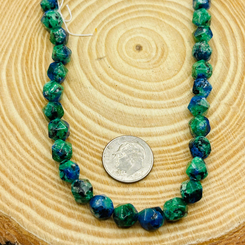 8mm Nugget Cut Phoenix Lapis Lazuli(Lab)