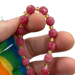 8mm Lantern Cut Rhodochrosite