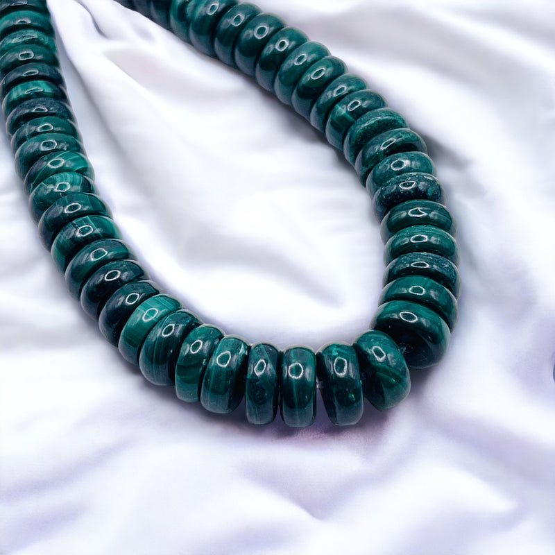 10x4mm Disc Malachite