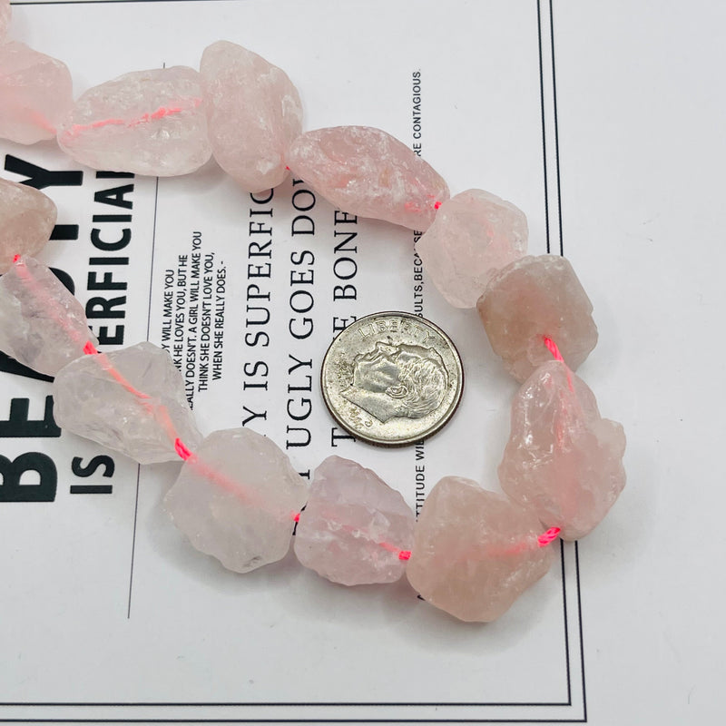 Rose Quartz Rough 12 to 18mm