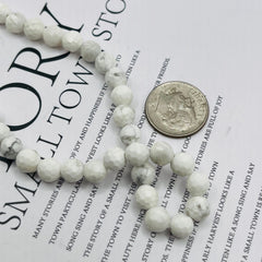 6mm Round Cut Howlite