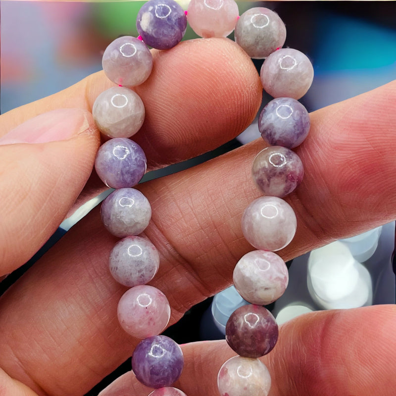 8mm Round Plum Blossom Tourmaline