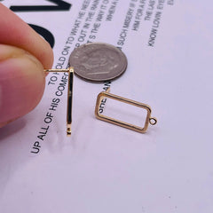 17mm Designer Earring 18K Gold Plated