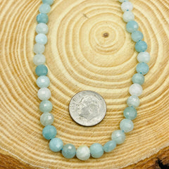 6mm Flat Coin Cut Amazonite