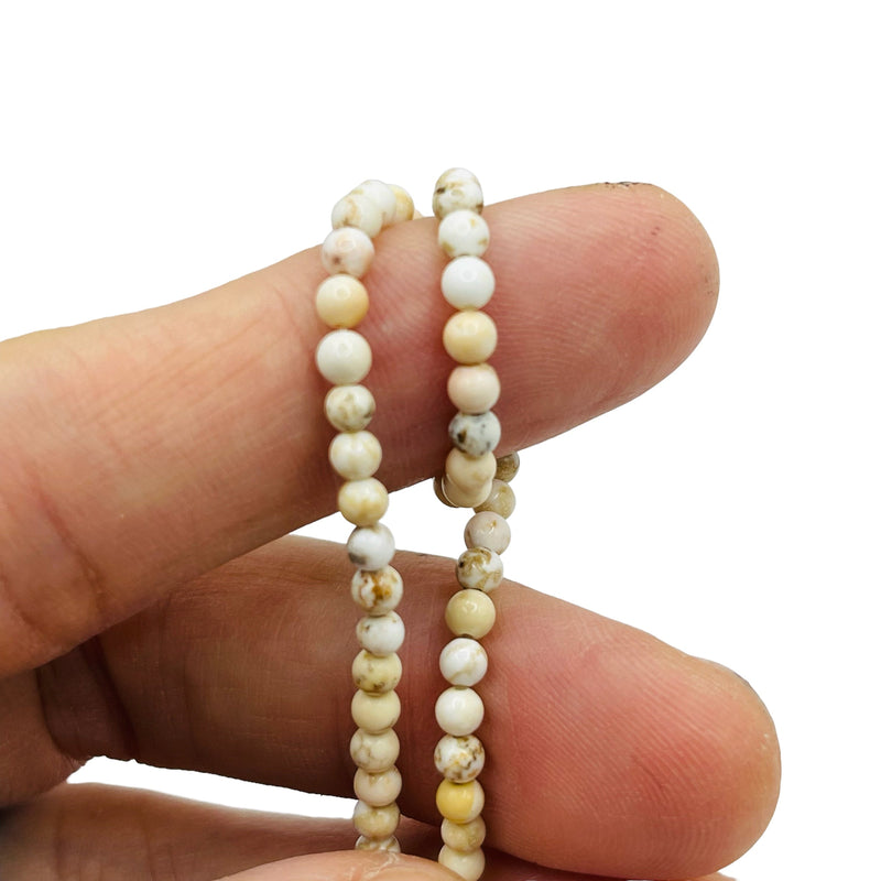 3mm Round Howlite