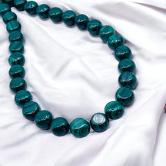 8mm Coin Malachite