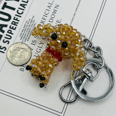 Handmade Beaded Chihuahua with Keychain