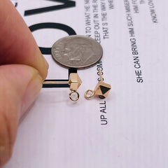 8mm Designer Earring 18K Gold Plated